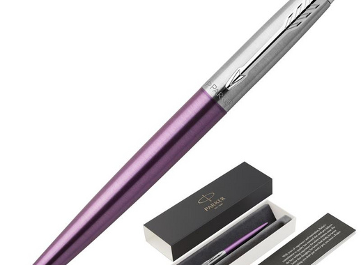 Ручка шариковая Parker Jotter Victoria Violet CT цвет чернил синий цвет корпуса сиреневый (артикул производителя 1953190)